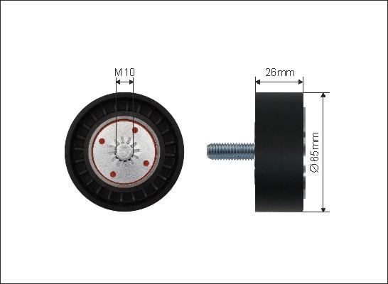 Caffaro 490-97 - Паразитна / водеща ролка, пистов ремък vvparts.bg