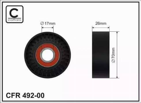 KRAFT AUTOMOTIVE 1221555 - Паразитна / водеща ролка, пистов ремък vvparts.bg