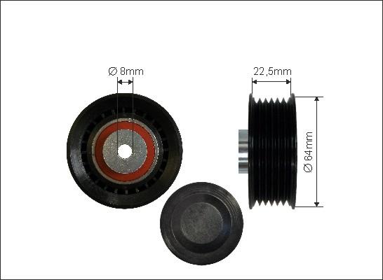 Caffaro 409-136 - Паразитна / водеща ролка, пистов ремък vvparts.bg