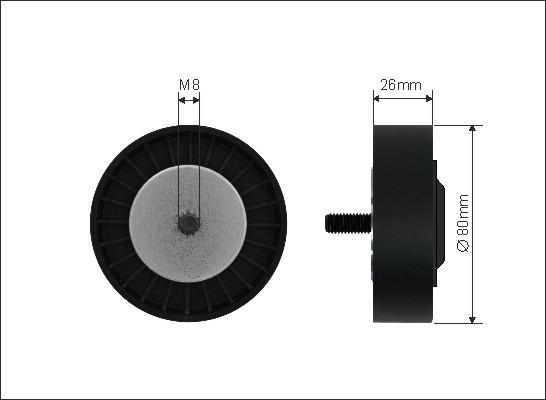 Caffaro 482-22 - Паразитна / водеща ролка, пистов ремък vvparts.bg