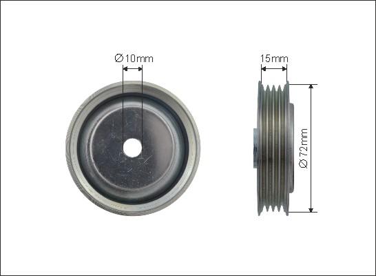 Caffaro 432-143 - Паразитна / водеща ролка, пистов ремък vvparts.bg