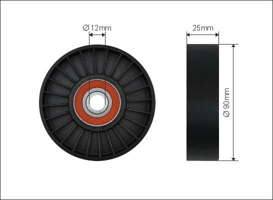 Caffaro 500441 - Паразитна / водеща ролка, пистов ремък vvparts.bg