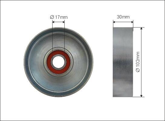 Caffaro 500466 - Паразитна / водеща ролка, пистов ремък vvparts.bg