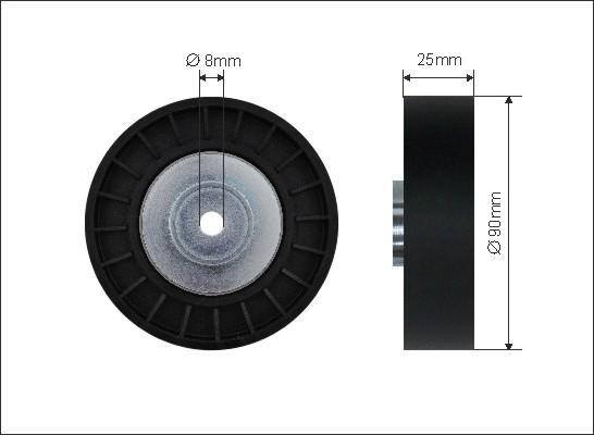 Caffaro 500463 - Паразитна / водеща ролка, пистов ремък vvparts.bg