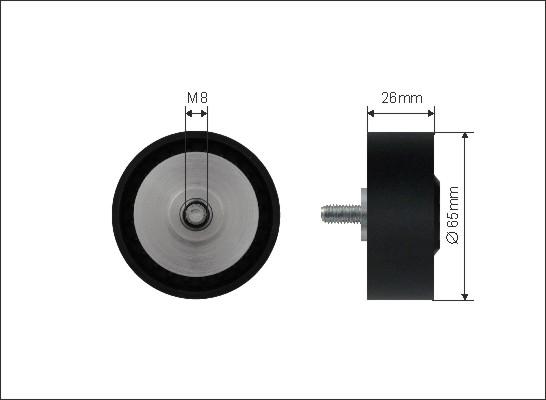 Caffaro 500542 - Паразитна / водеща ролка, пистов ремък vvparts.bg