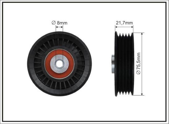 Caffaro 500640 - Паразитна / водеща ролка, пистов ремък vvparts.bg