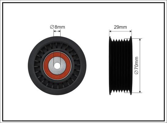 Caffaro 500651 - Паразитна / водеща ролка, пистов ремък vvparts.bg