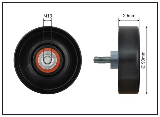 Caffaro 500669 - Паразитна / водеща ролка, пистов ремък vvparts.bg