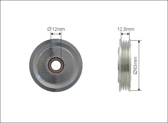 Caffaro 500093 - Паразитна / водеща ролка, пистов ремък vvparts.bg