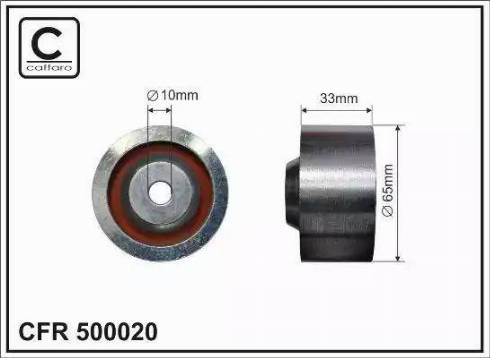 Caffaro 500020 - Паразитна / водеща ролка, зъбен ремък vvparts.bg