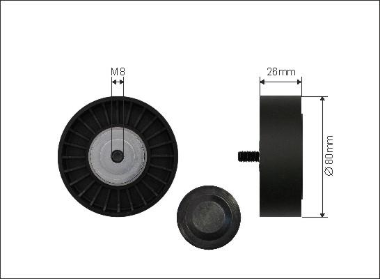 Caffaro 500073 - Паразитна / водеща ролка, пистов ремък vvparts.bg