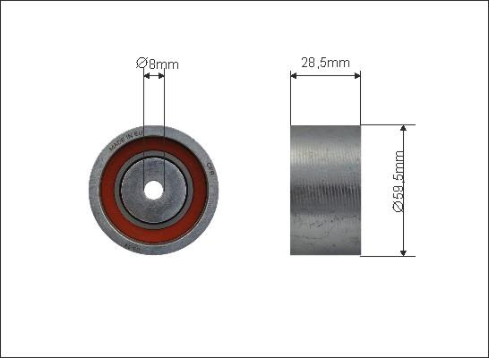 Caffaro 500111 - Обтяжна ролка, ангренаж vvparts.bg