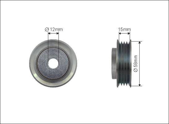 Caffaro 500135 - Паразитна / водеща ролка, пистов ремък vvparts.bg