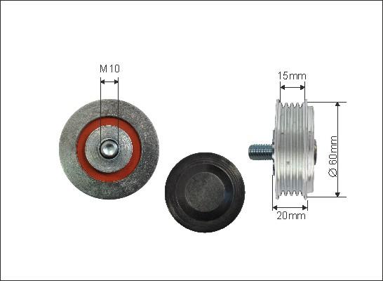 Caffaro 500129 - Паразитна / водеща ролка, пистов ремък vvparts.bg