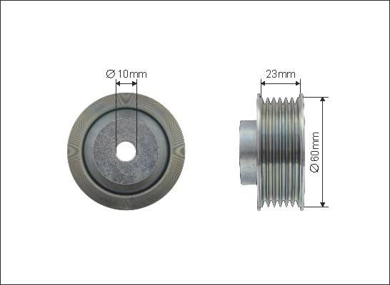 Caffaro 500120 - Паразитна / водеща ролка, пистов ремък vvparts.bg