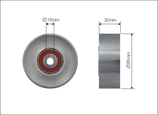 Caffaro 500177 - Паразитна / водеща ролка, пистов ремък vvparts.bg