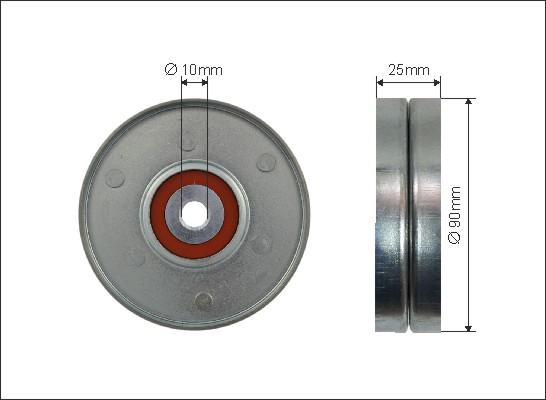 Caffaro 500392 - Паразитна / водеща ролка, пистов ремък vvparts.bg