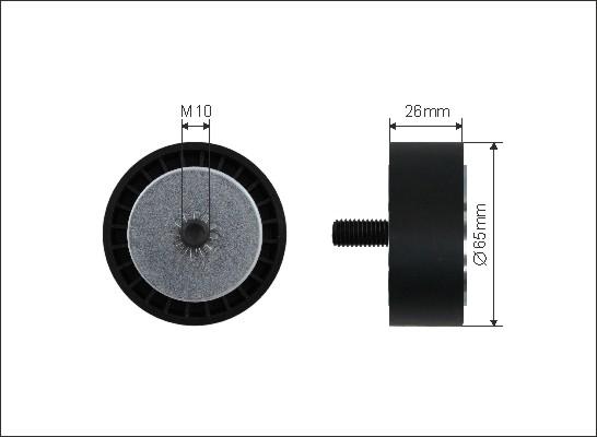 Caffaro 500366 - Паразитна / водеща ролка, пистов ремък vvparts.bg