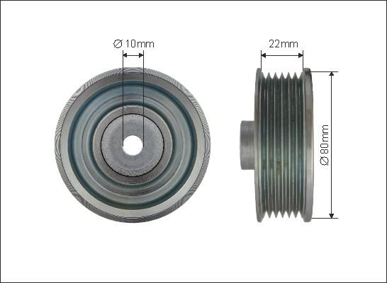 Caffaro 500367 - Паразитна / водеща ролка, пистов ремък vvparts.bg