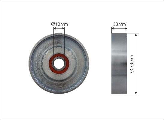 Caffaro 500313 - Паразитна / водеща ролка, пистов ремък vvparts.bg