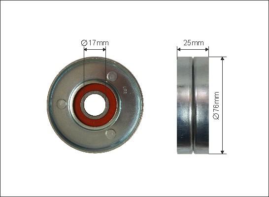 Caffaro 500290 - Паразитна / водеща ролка, пистов ремък vvparts.bg