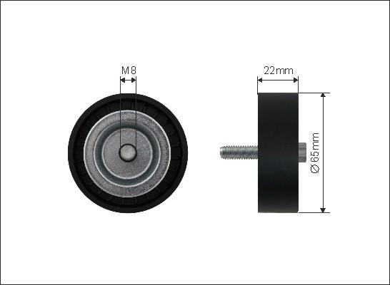 Caffaro 500268 - Паразитна / водеща ролка, пистов ремък vvparts.bg