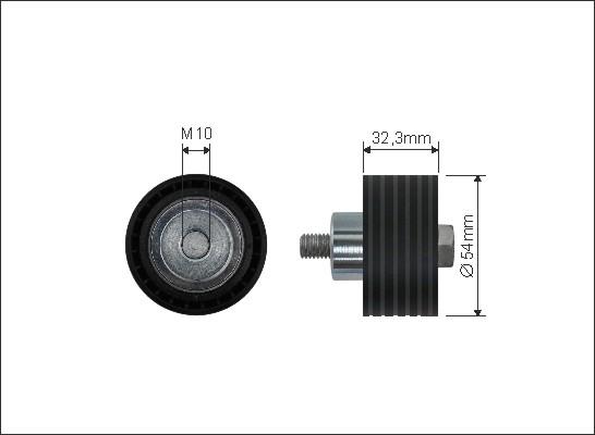 Caffaro 500218 - Паразитна / водеща ролка, зъбен ремък vvparts.bg