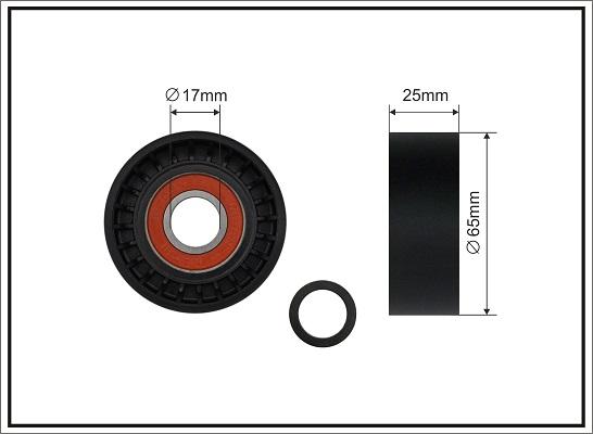 Caffaro 500706 - Паразитна / водеща ролка, пистов ремък vvparts.bg