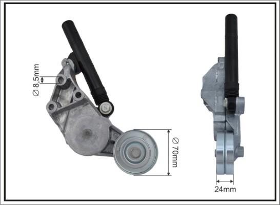 Caffaro 106698SP - Ремъчен обтегач, пистов ремък vvparts.bg