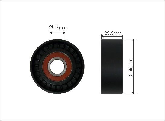 Caffaro 111-00 - Паразитна / водеща ролка, пистов ремък vvparts.bg