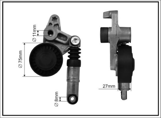 Caffaro 126540SP - Ремъчен обтегач, пистов ремък vvparts.bg