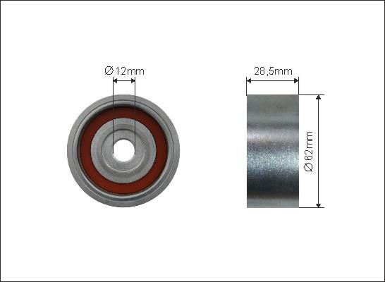 Caffaro 351-120 - Паразитна / водеща ролка, зъбен ремък vvparts.bg