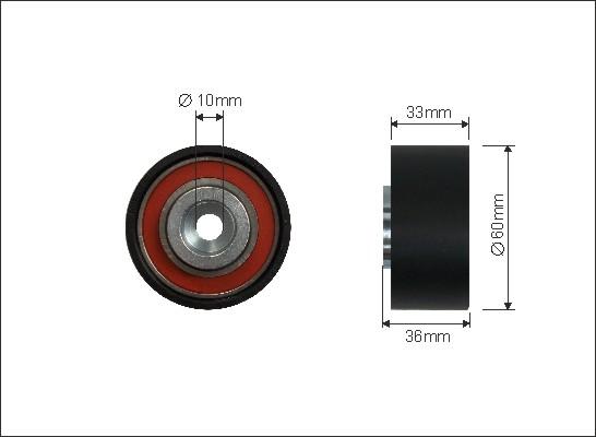 Caffaro 362-127 - Паразитна / водеща ролка, зъбен ремък vvparts.bg