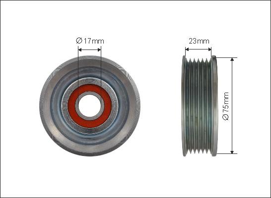 Caffaro 500262 - Паразитна / водеща ролка, пистов ремък vvparts.bg