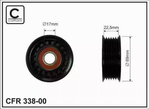 KRAFT AUTOMOTIVE 1223661 - Паразитна / водеща ролка, пистов ремък vvparts.bg