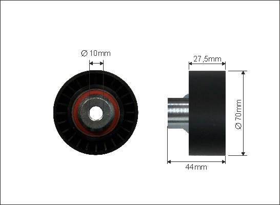 Caffaro 325-119 - Паразитна / водеща ролка, пистов ремък vvparts.bg