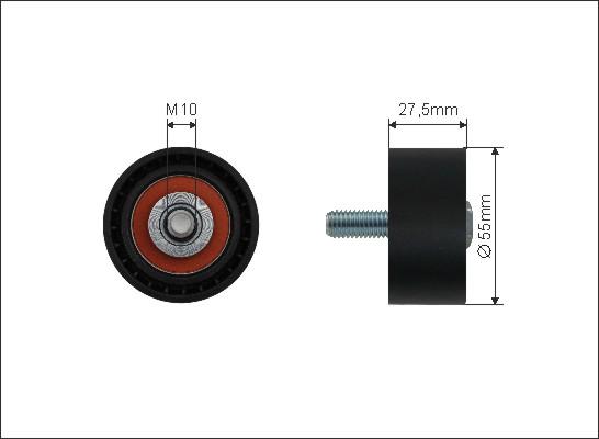 Caffaro 320-99 - Паразитна / водеща ролка, зъбен ремък vvparts.bg