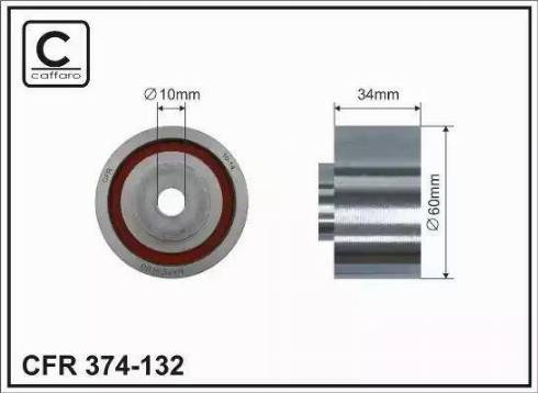 Caffaro 374-132 - Паразитна / водеща ролка, зъбен ремък vvparts.bg