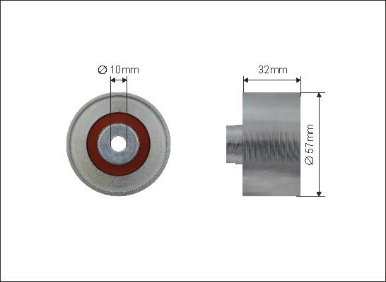 Caffaro 247-99 - Паразитна / водеща ролка, зъбен ремък vvparts.bg