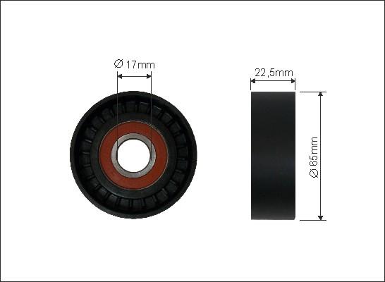 Caffaro 261-00 - Паразитна / водеща ролка, пистов ремък vvparts.bg