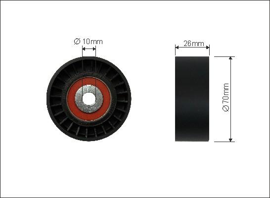 Caffaro 281-26 - Паразитна / водеща ролка, пистов ремък vvparts.bg