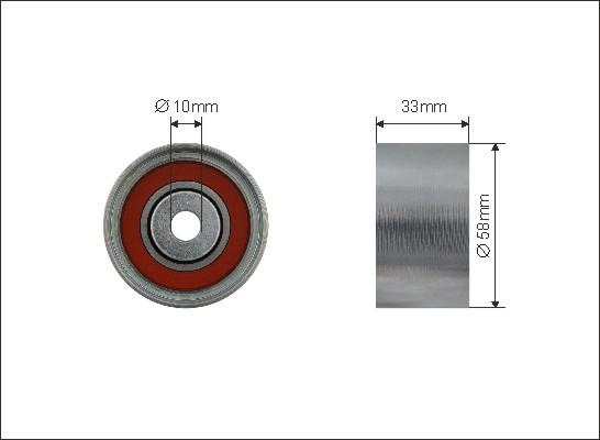 Caffaro 224-102 - Паразитна / водеща ролка, зъбен ремък vvparts.bg