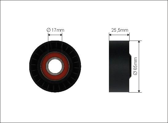 Caffaro 272-00 - Паразитна / водеща ролка, пистов ремък vvparts.bg