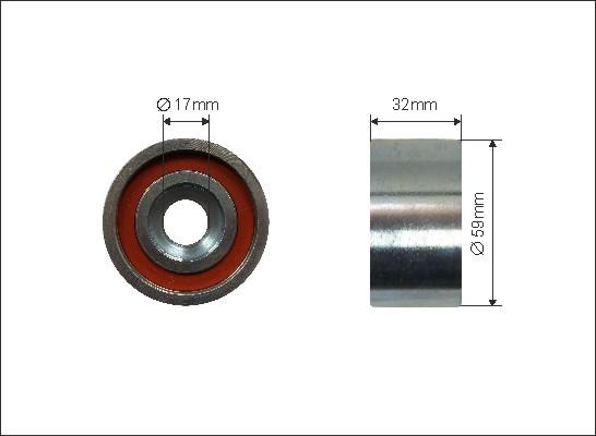 Caffaro 277-114 - Паразитна / водеща ролка, зъбен ремък vvparts.bg