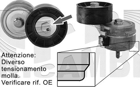 Caliber 00962 - Ремъчен обтегач, пистов ремък vvparts.bg