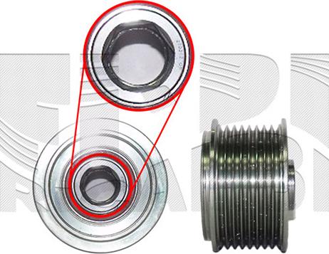 Caliber 88576 - Ремъчна шайба, генератор vvparts.bg