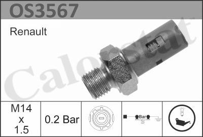 Calorstat by Vernet OS3567 - Датчик, налягане на маслото vvparts.bg