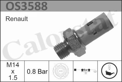 Calorstat by Vernet OS3588 - Датчик, налягане на маслото vvparts.bg