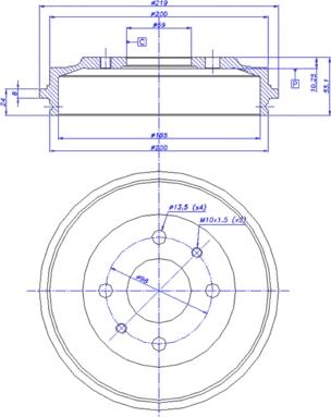 CAR 433.061 - Спирачен барабан vvparts.bg