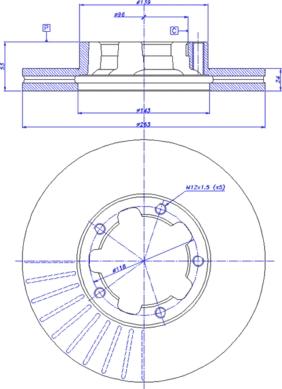 CAR 142.997 - Спирачен диск vvparts.bg